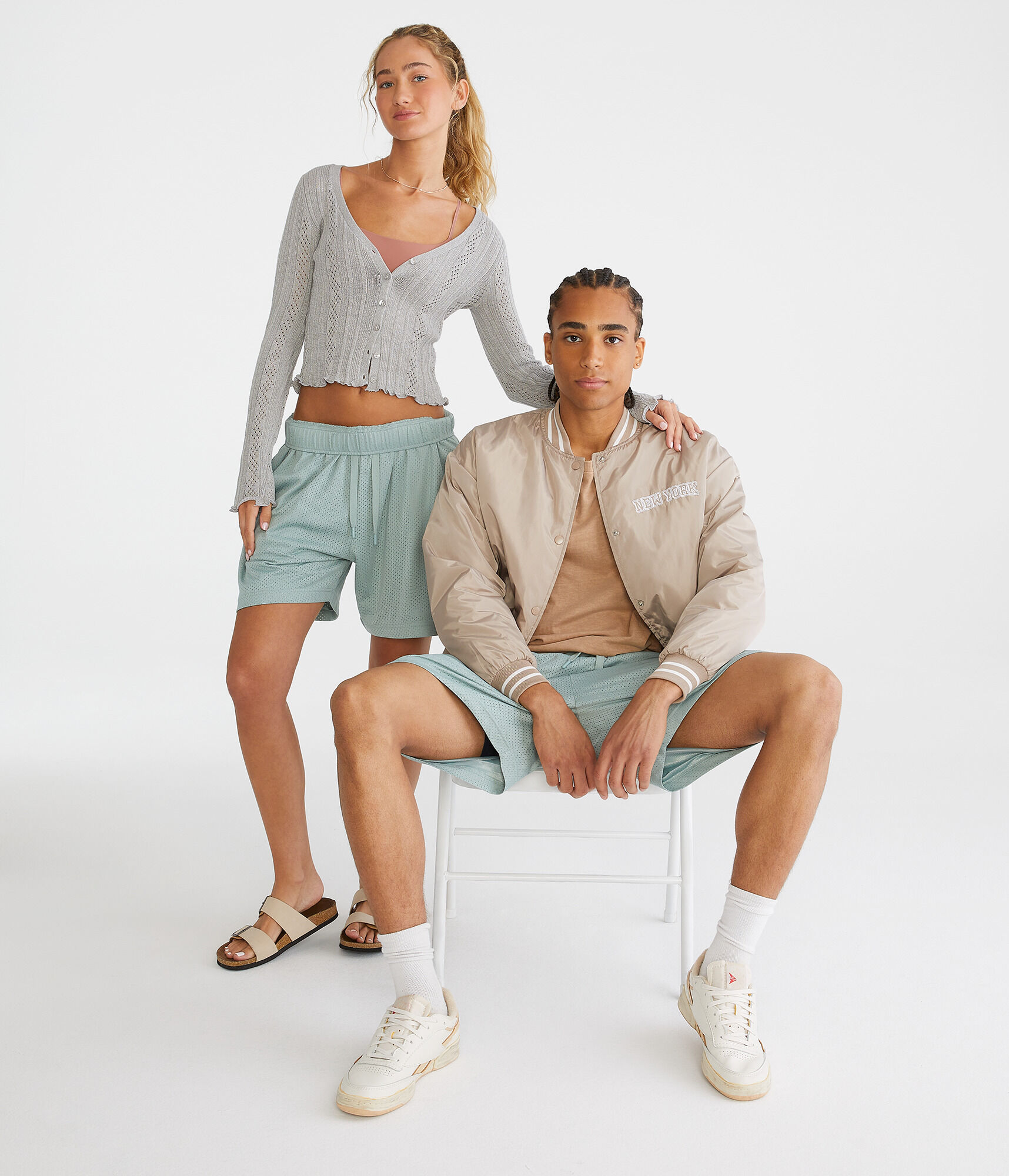 Essentials Solid Mesh Shorts 6"