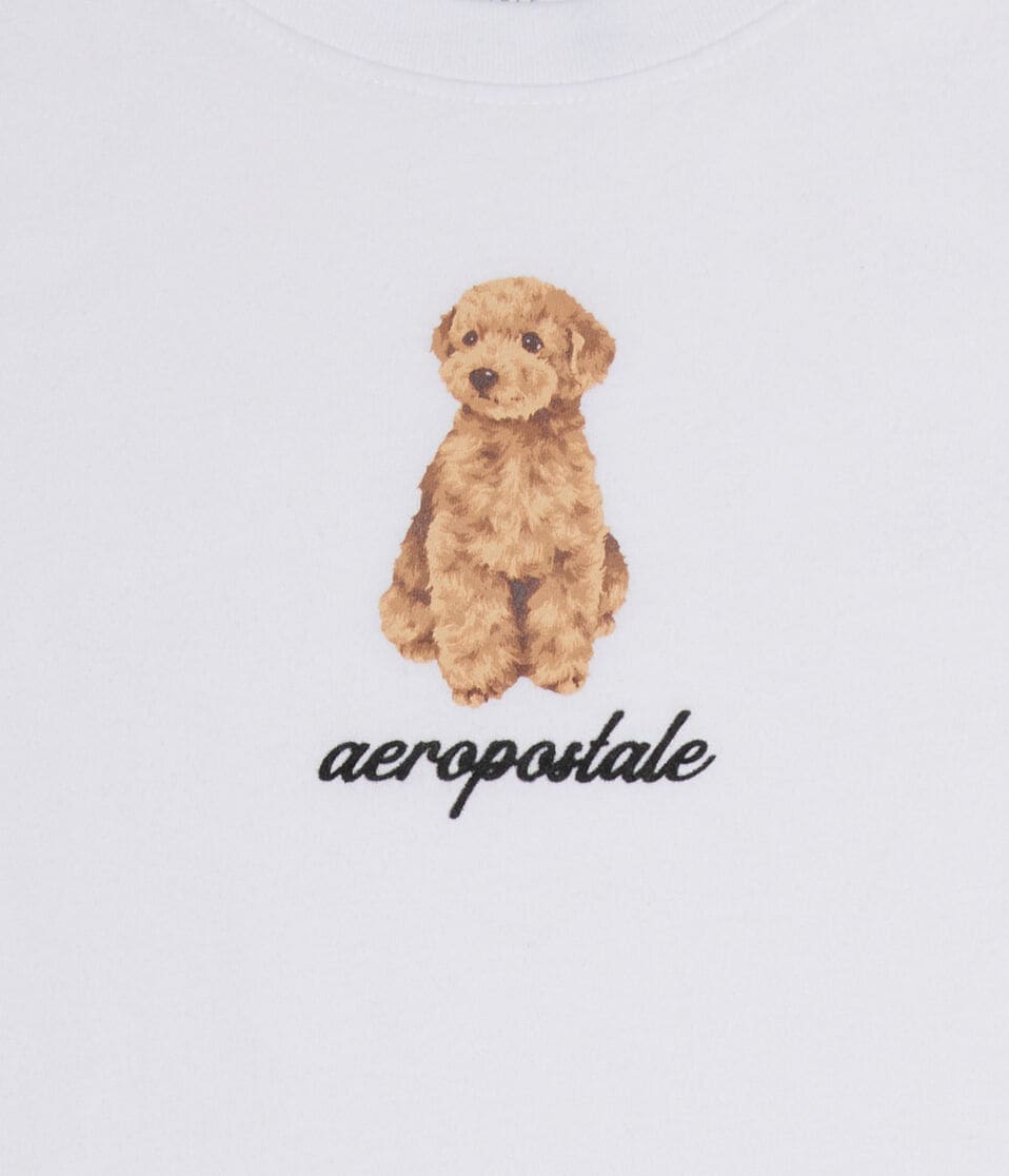 Aeropostale Puppy Logo Graphic Tee