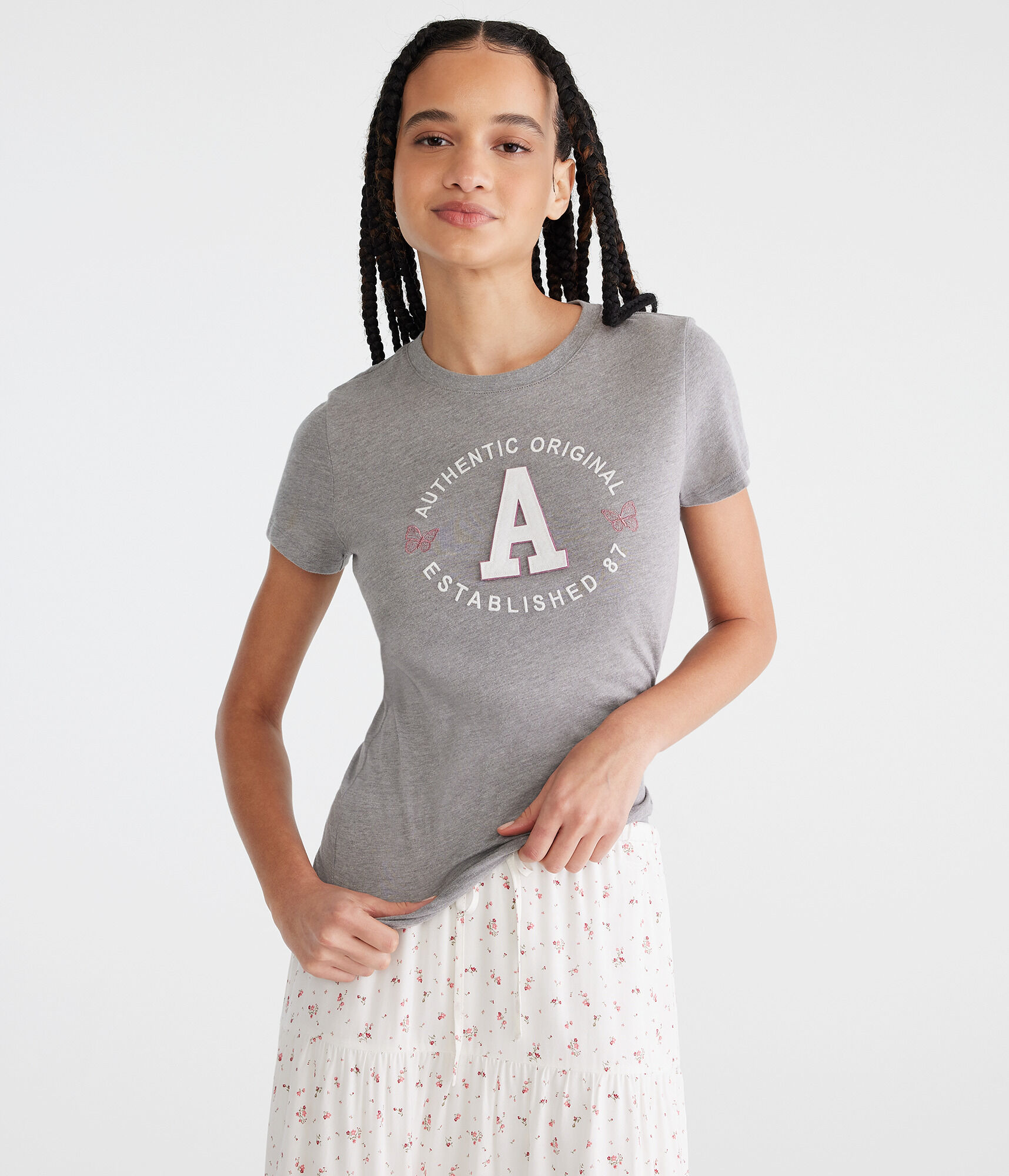 Authentic Butterfly Logo Appliqu&eacute; Graphic Tee