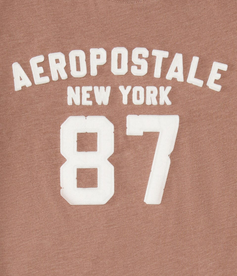 Aeropostale 87 Appliqué Graphic Tee