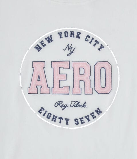 Aero Eighty Seven Foil Appliqué Graphic Tee Aero Eighty Seven Foil Appliqué Graphic Tee