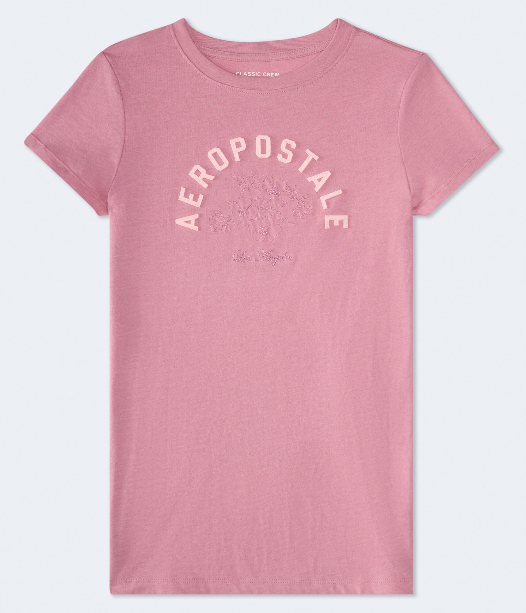 Aeropostale Flowers Appliqu&eacute; Graphic Tee