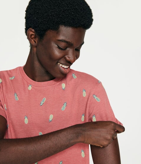 Allover Pineapple Graphic Tee Allover Pineapple Graphic Tee