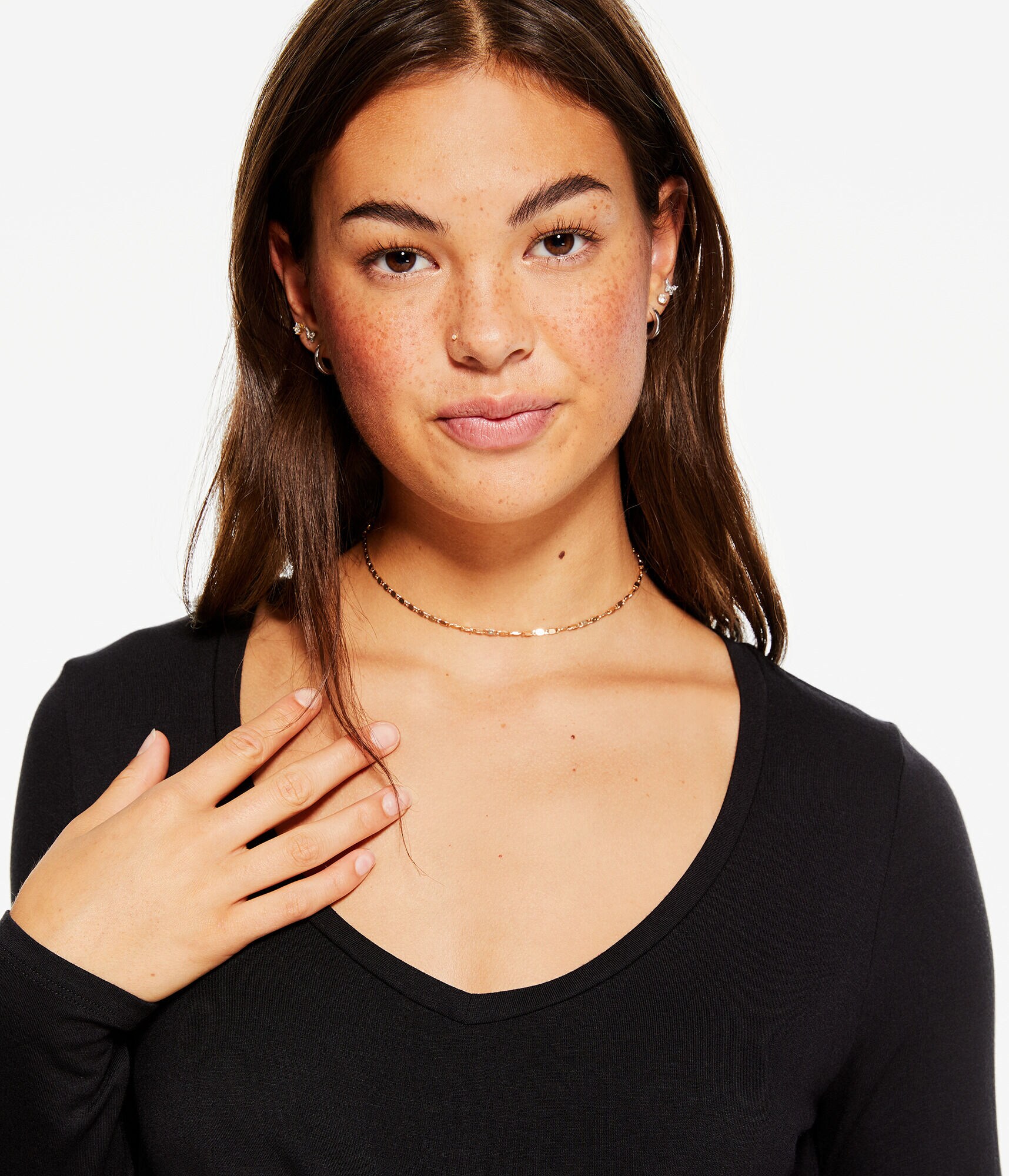 Long Sleeve Seriously Soft V-Neck Tee