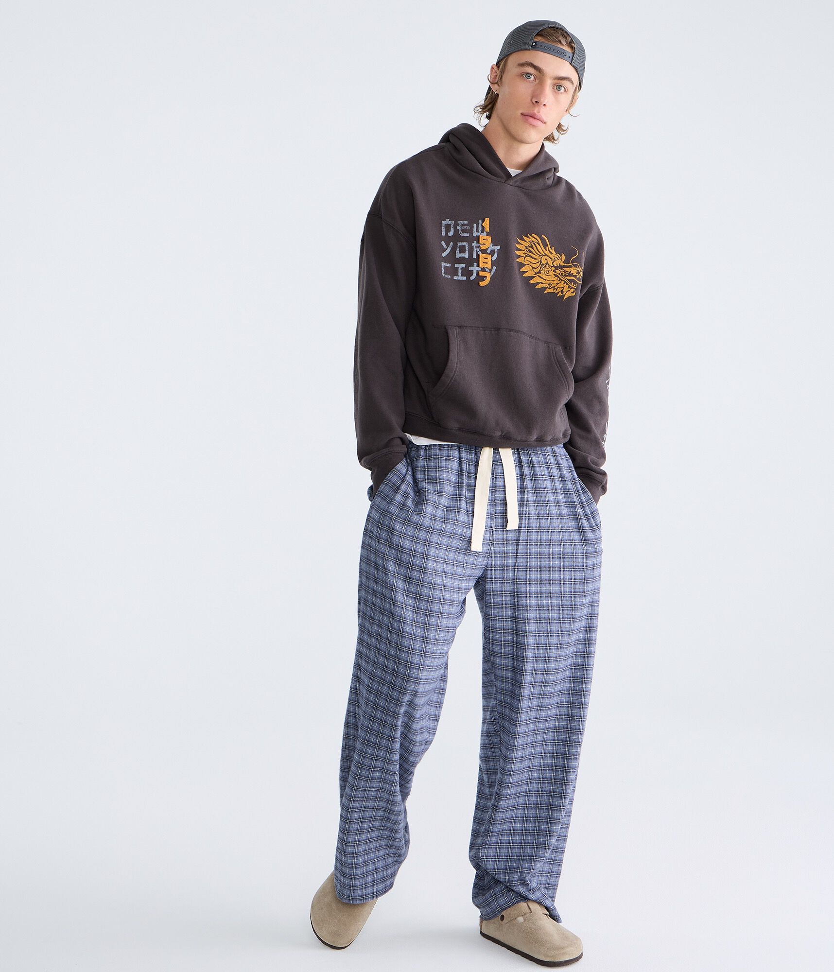 Plaid Baggy Sleep Pants