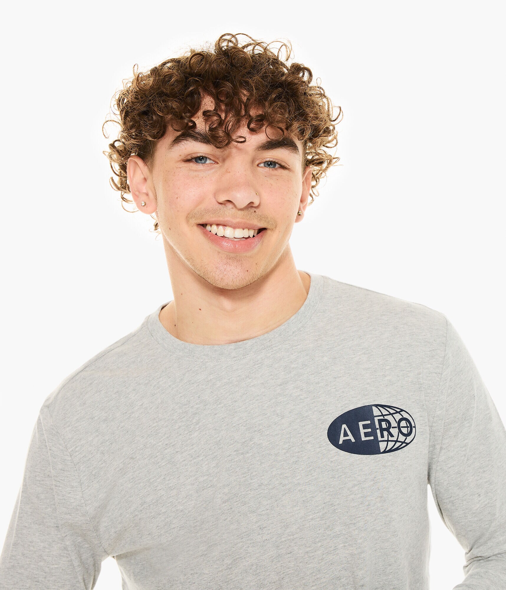 Long Sleeve Aero Global Brand Graphic Tee