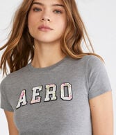 Aero Floral Appliqué Graphic Tee