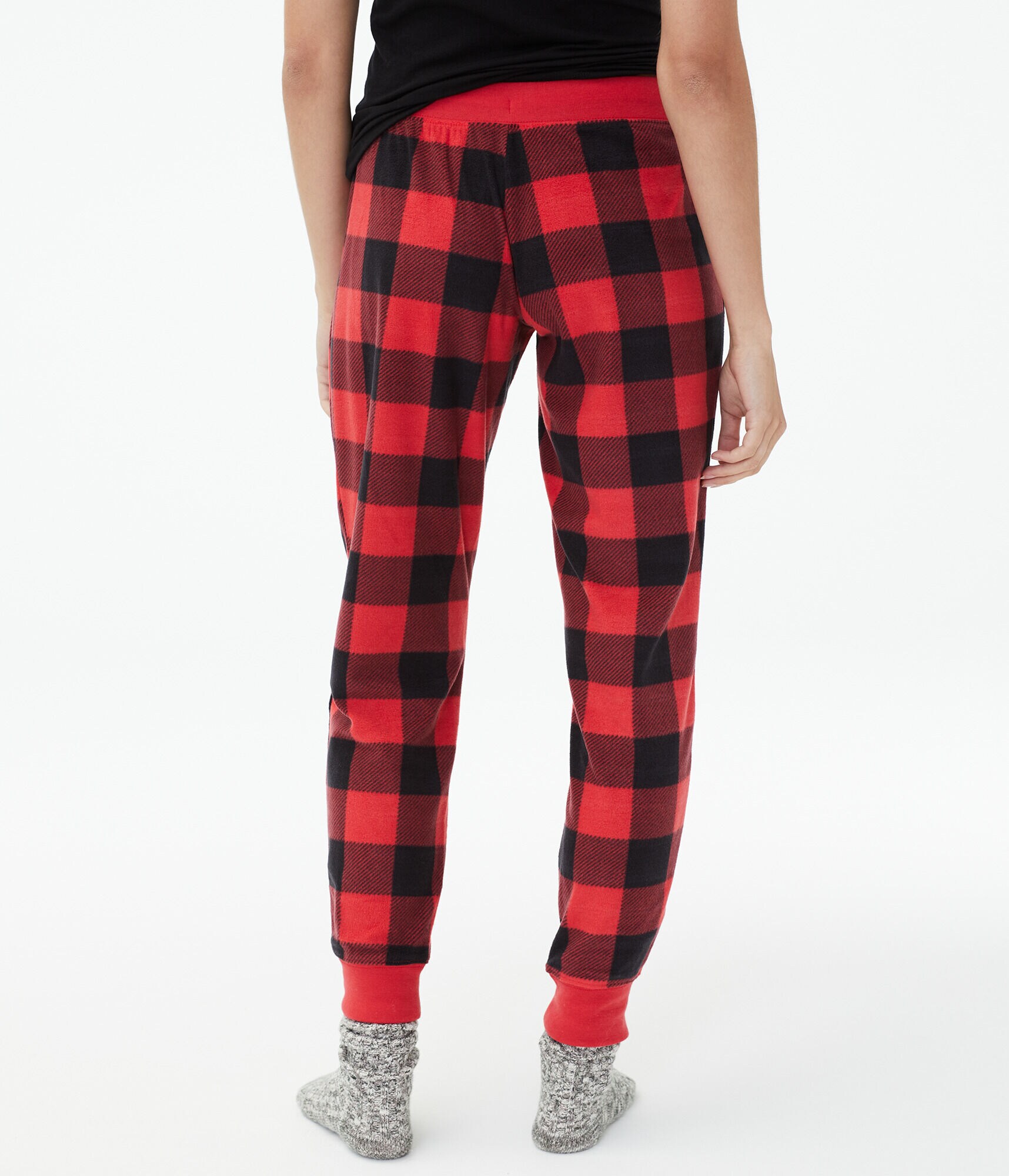 Buffalo Plaid Polyfleece Joggers