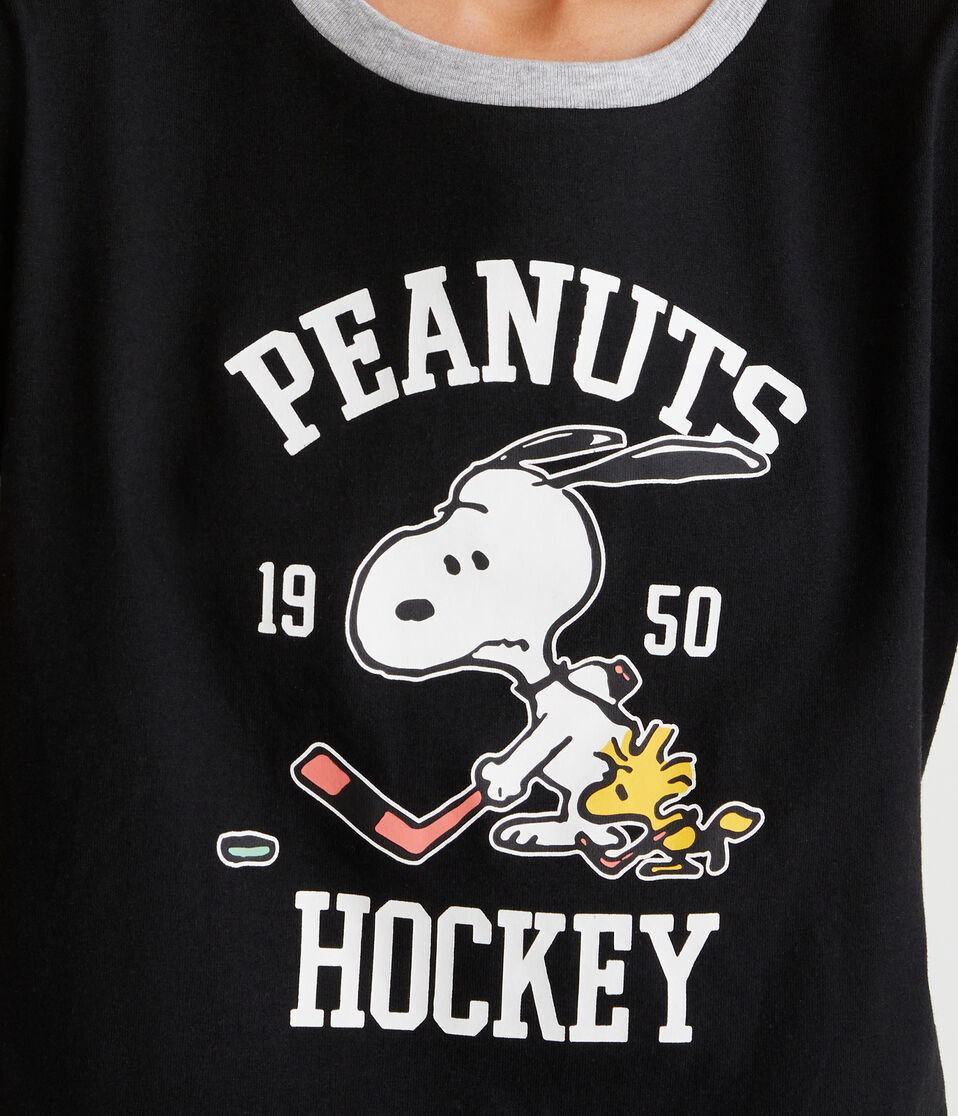 Peanuts® | Aéropostale Snoopy Hockey Ringer Baby Tee