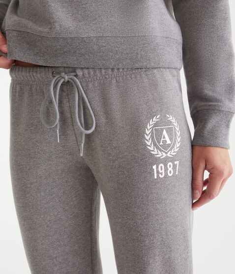 Letter Crest Logo Jogger Sweatpants Letter Crest Logo Jogger Sweatpants