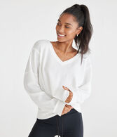 Long Sleeve Wear 2 Ways Cozy Waffle Tee