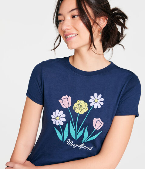 Magnificent Flowers Graphic Tee Magnificent Flowers Graphic Tee
