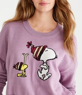 Peanuts® | Aéropostale Snoopy & Woodstock Cropped Crew Sweater