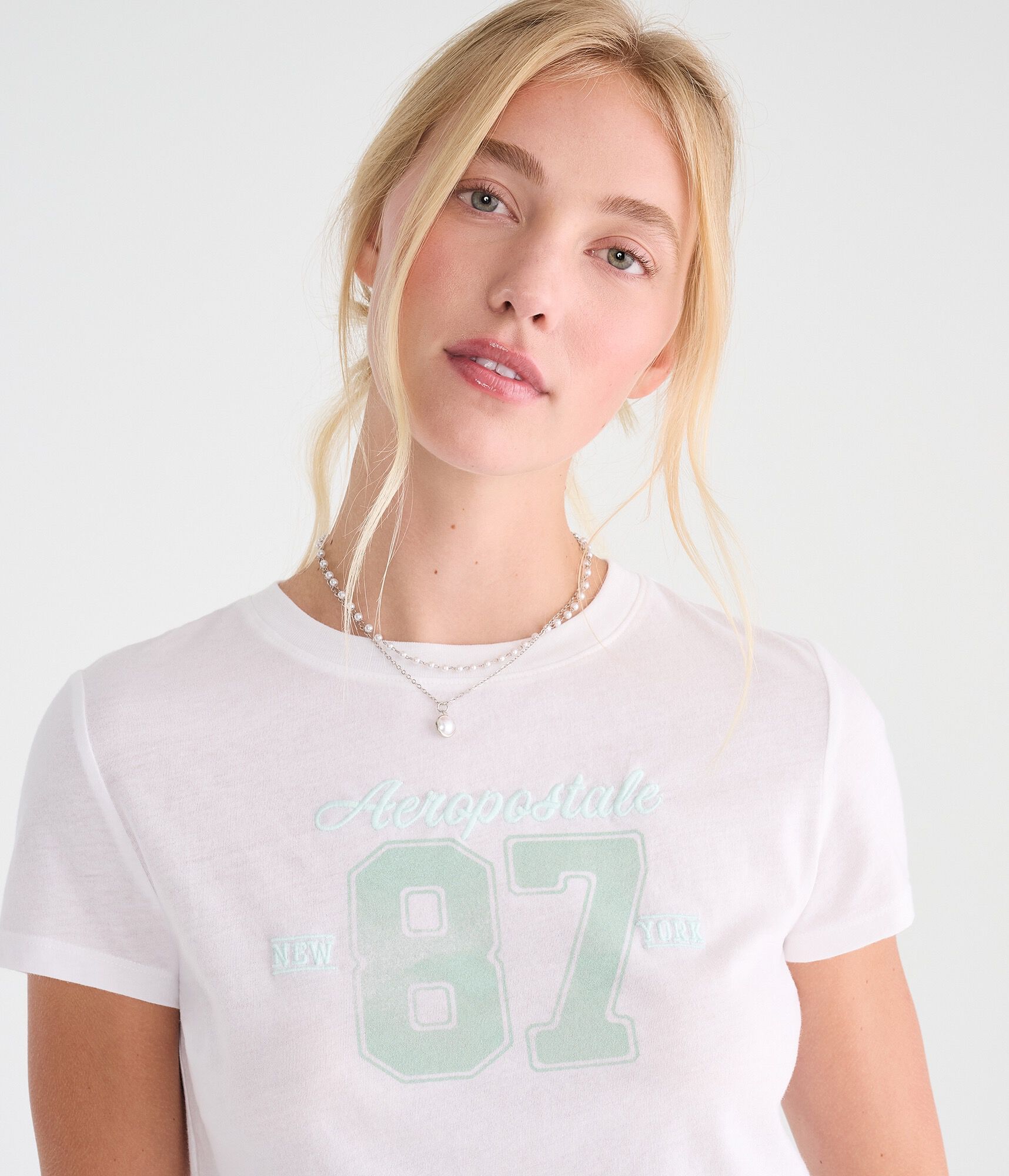 Aeropostale Oversized 87 Graphic Tee