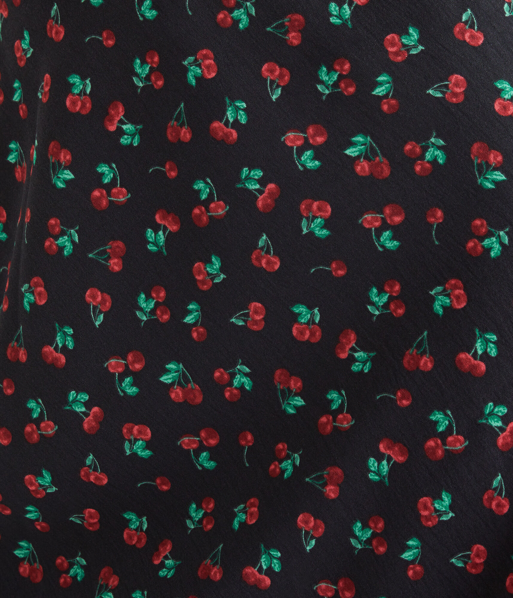 Cherry Print Mini Skirt