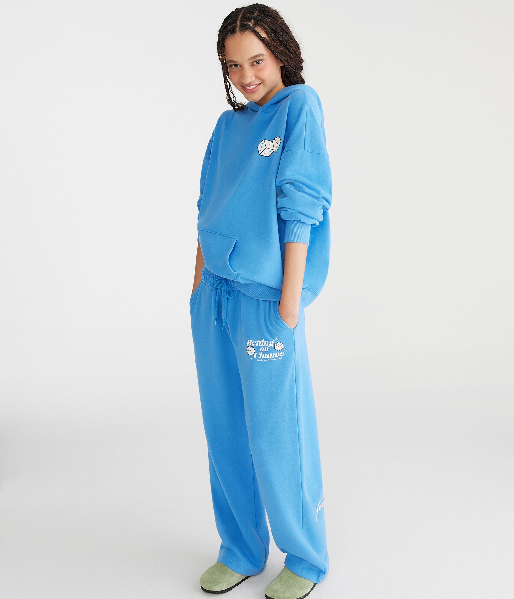 Betting On Chance Oversized Pullover Hoodie