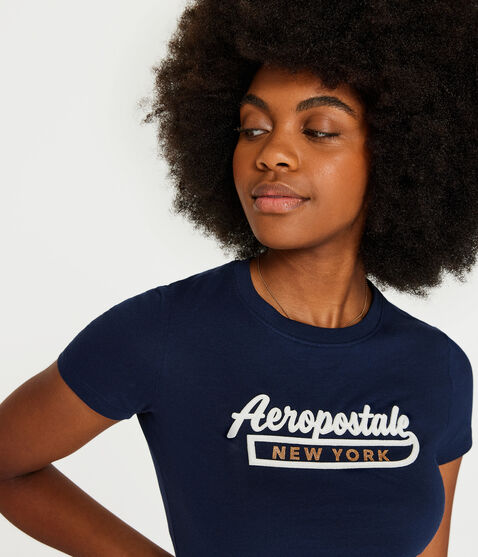 Aeropostale Appliqué Glitter Graphic Tee Aeropostale Appliqué Glitter Graphic Tee