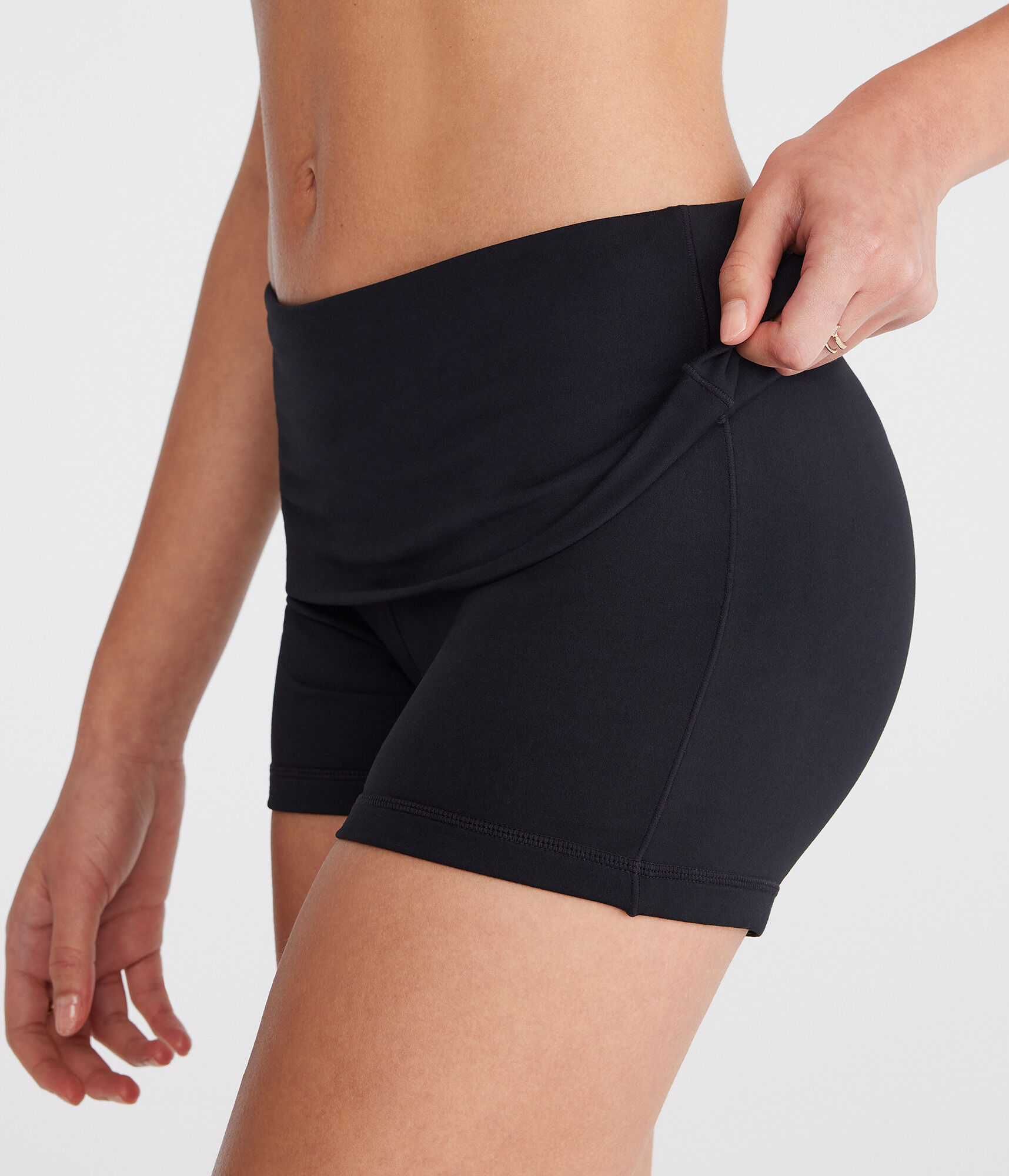 Air Soft Fold-Over Booty Shorts