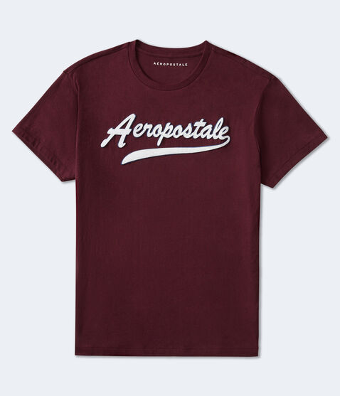 Aeropostale Script Logo Appliqué Graphic Tee Aeropostale Script Logo Appliqué Graphic Tee
