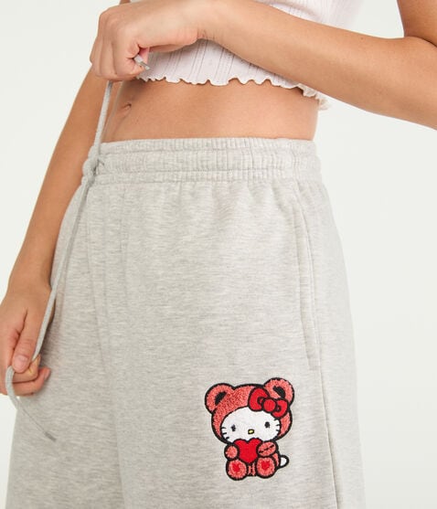 Hello Kitty | Aero Heart Bear Straight Leg Sweatpants Hello Kitty | Aero Heart Bear Straight Leg Sweatpants