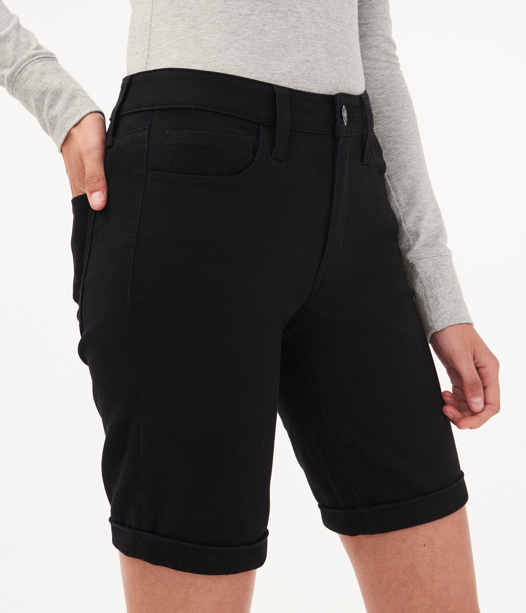Five-Pocket Uniform Bermuda Shorts