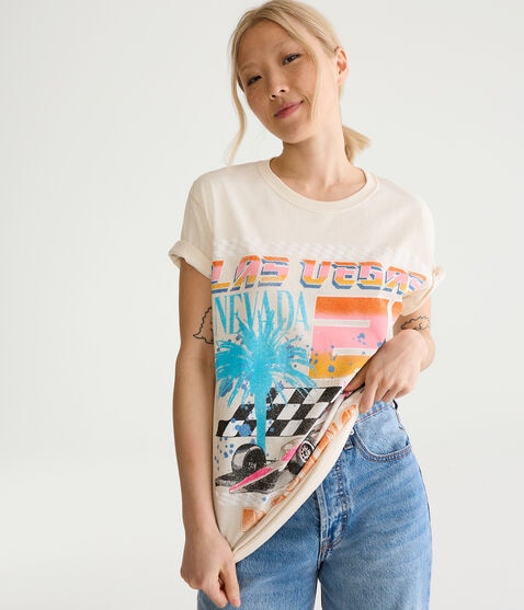 Las Vegas Racing Boyfriend Graphic Tee Las Vegas Racing Boyfriend Graphic Tee