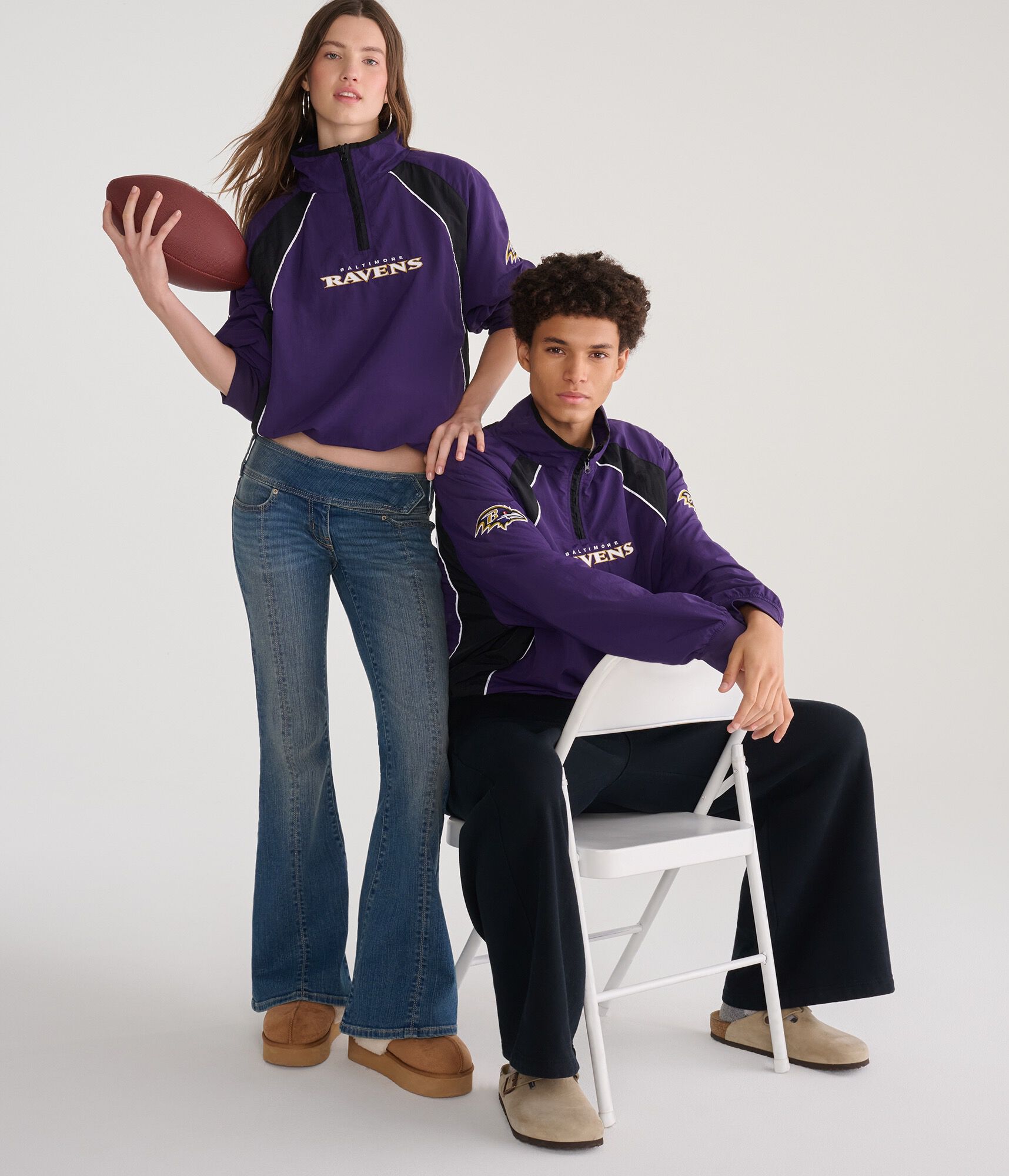 Baltimore Ravens Quarter-Zip Track Jacket