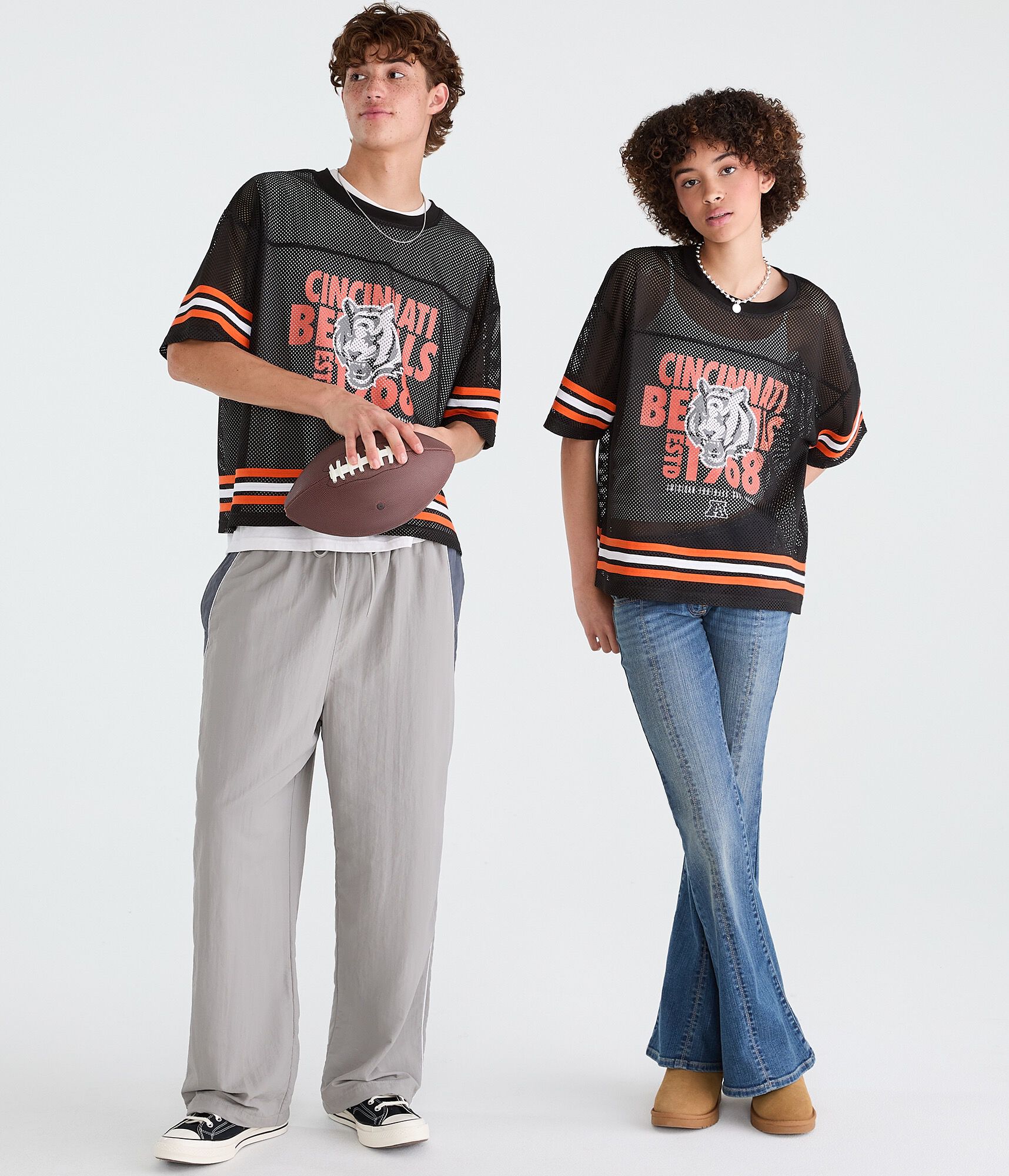 Cincinnati Bengals Boxy Mesh Top