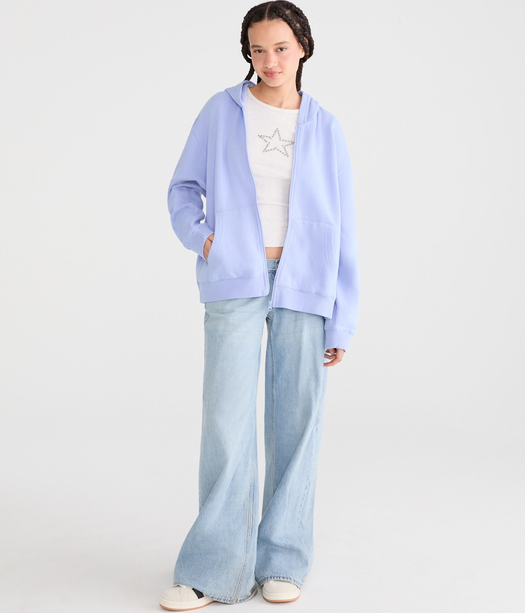 Cloud Soft Oversized Full-Zip Hoodie