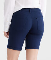 Mid-Rise Uniform Bermuda Shorts