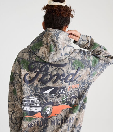 Ford F150 Forest Camo Pullover Hoodie Ford F150 Forest Camo Pullover Hoodie