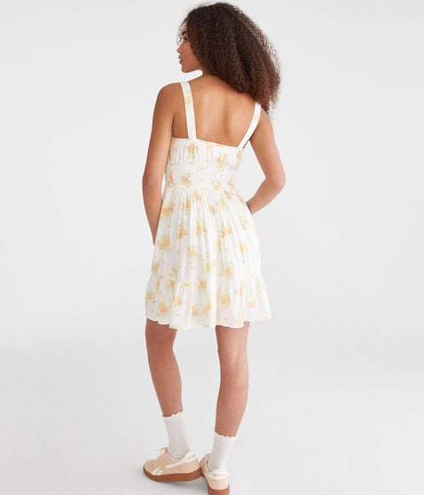 Floral Strapless Fit & Flare Mini Dress Floral Strapless Fit & Flare Mini Dress