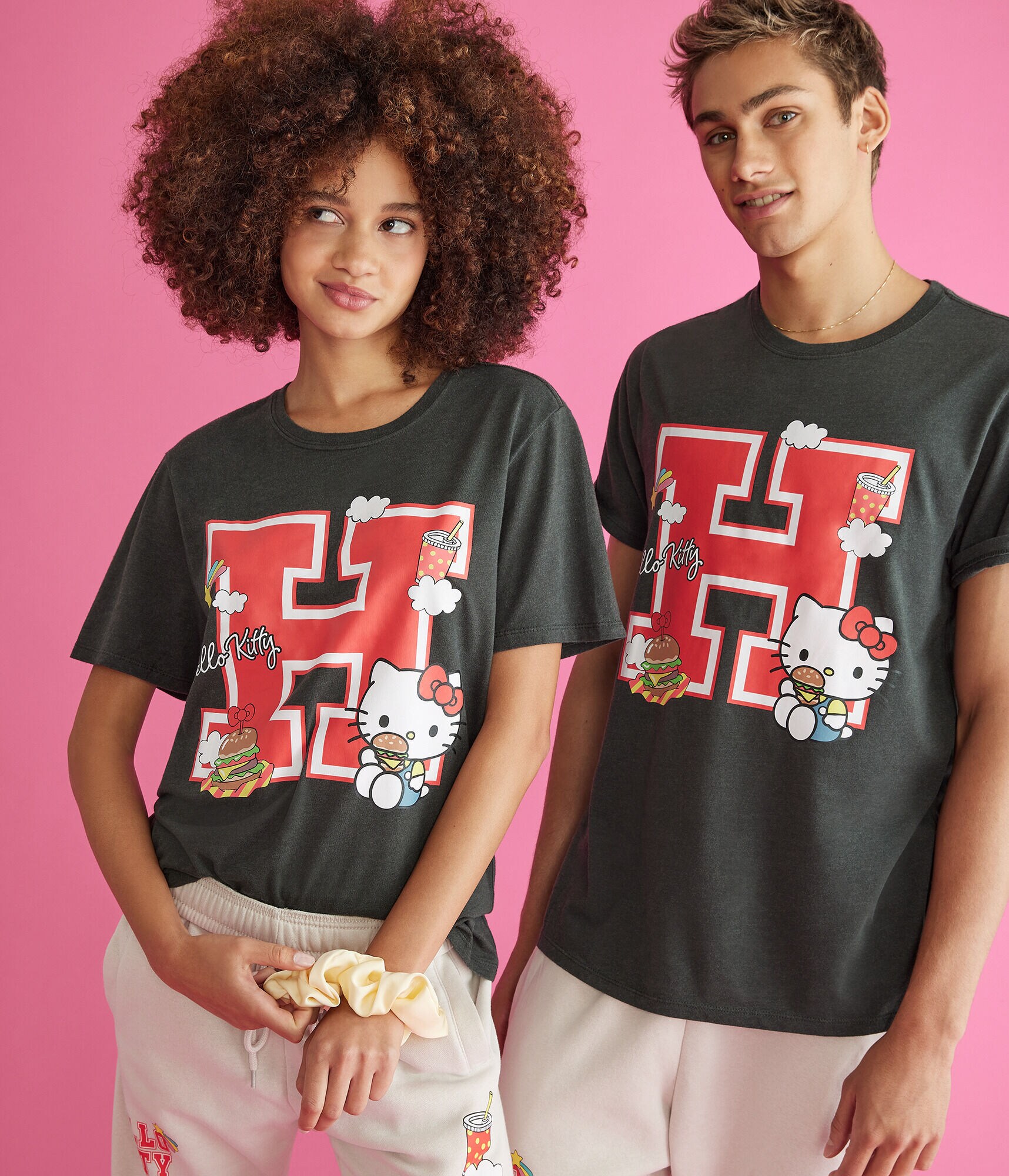 Hello Kitty Large H Oversized Graphic Tee