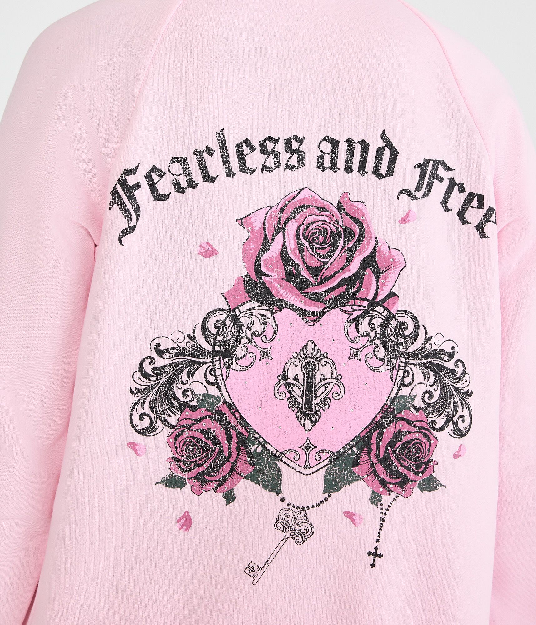 Cloud Soft Rose Locket Full-Zip Hoodie