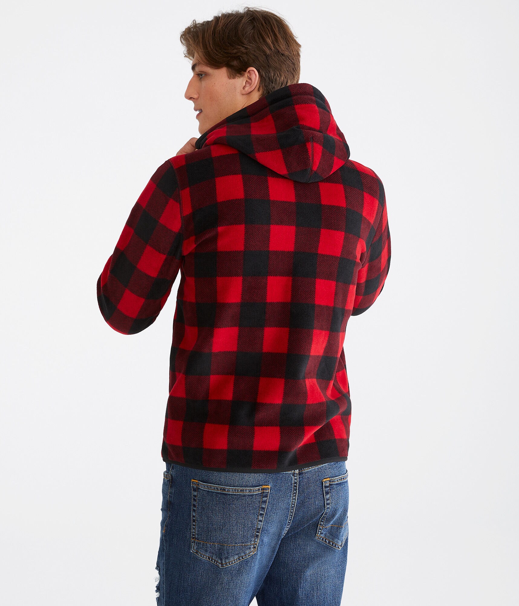 Alpine Buffalo Plaid Pullover Hoodie
