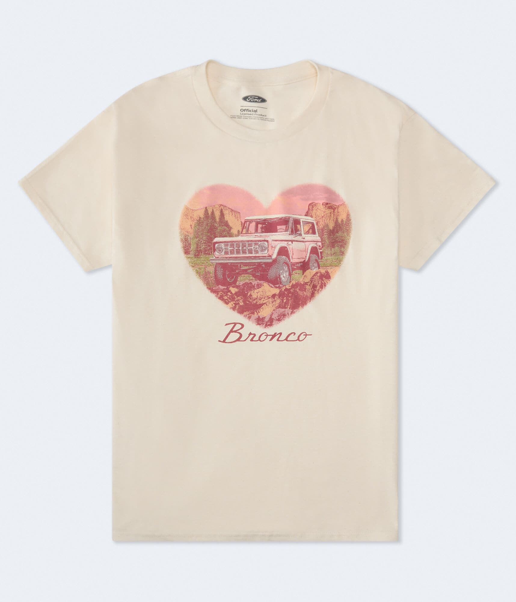 Ford Bronco Heart Oversized Graphic Tee