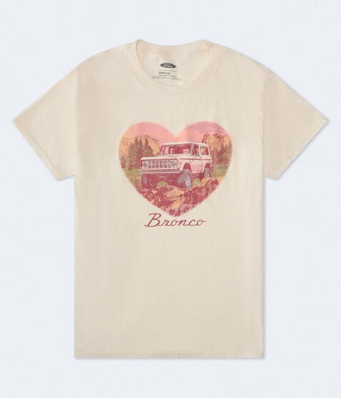Ford Bronco Heart Oversized Graphic Tee Ford Bronco Heart Oversized Graphic Tee