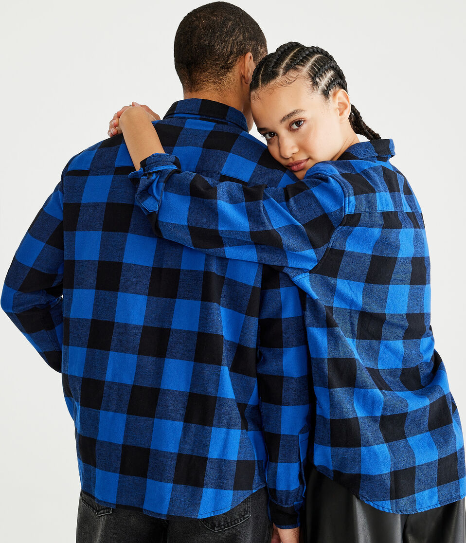 Long Sleeve Buffalo Check Softspun Flannel Shirt