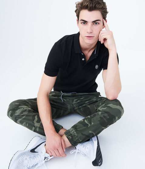 A87 NY Solid Stretch Piqué Polo A87 NY Solid Stretch Piqué Polo