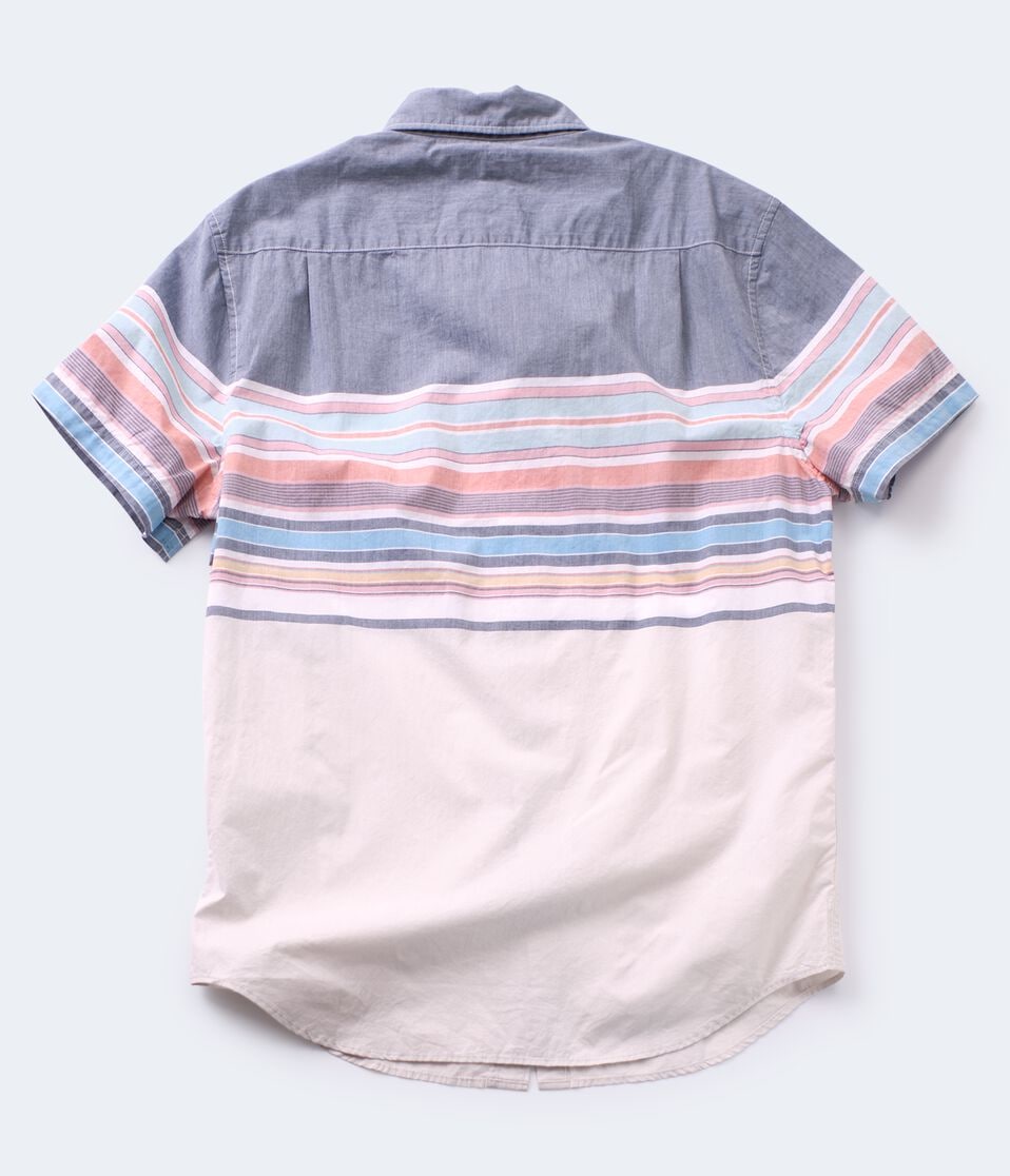 Engineered Stripe Button-Down Shirt