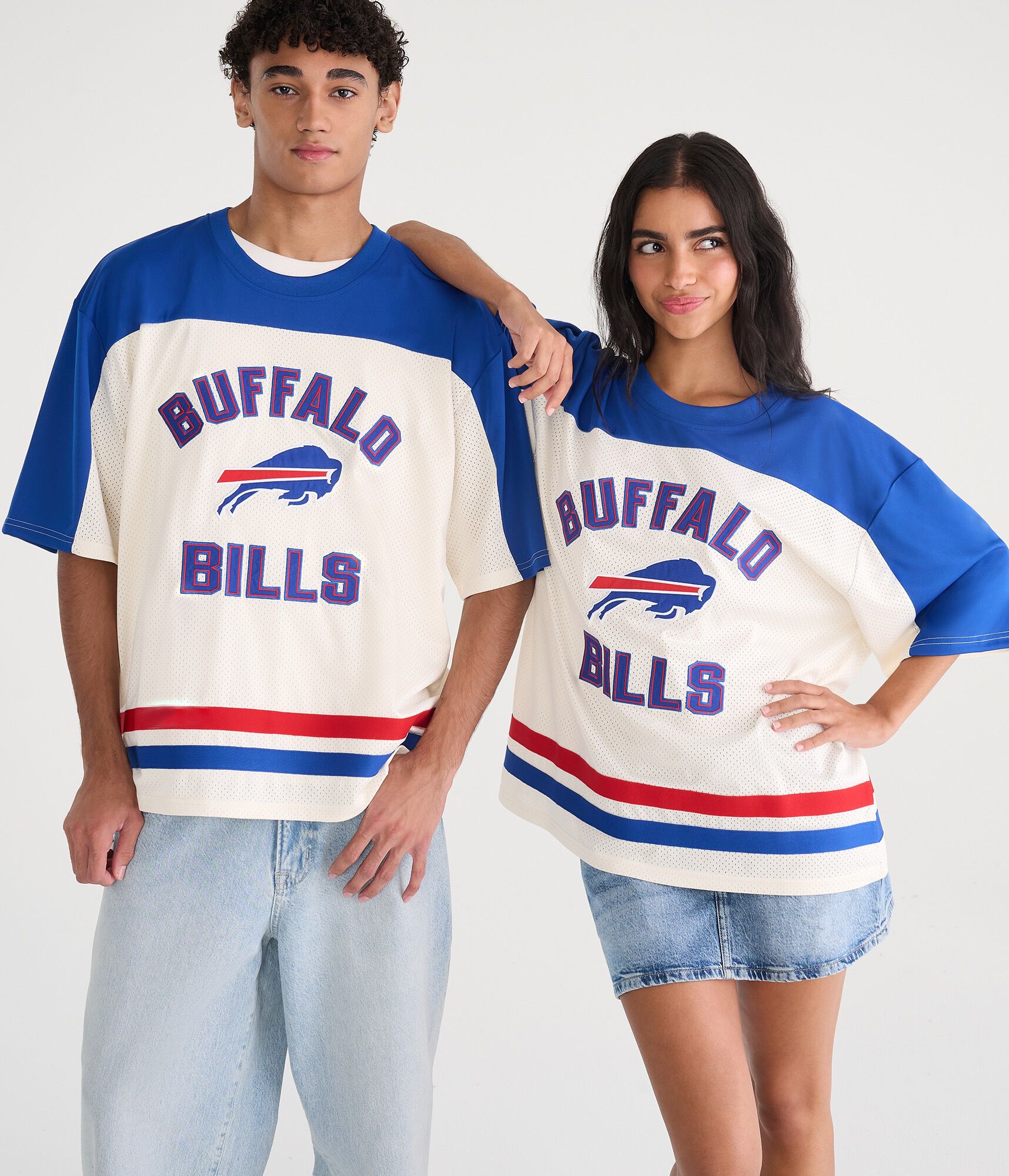Buffalo Bills Colorblock Mesh Top