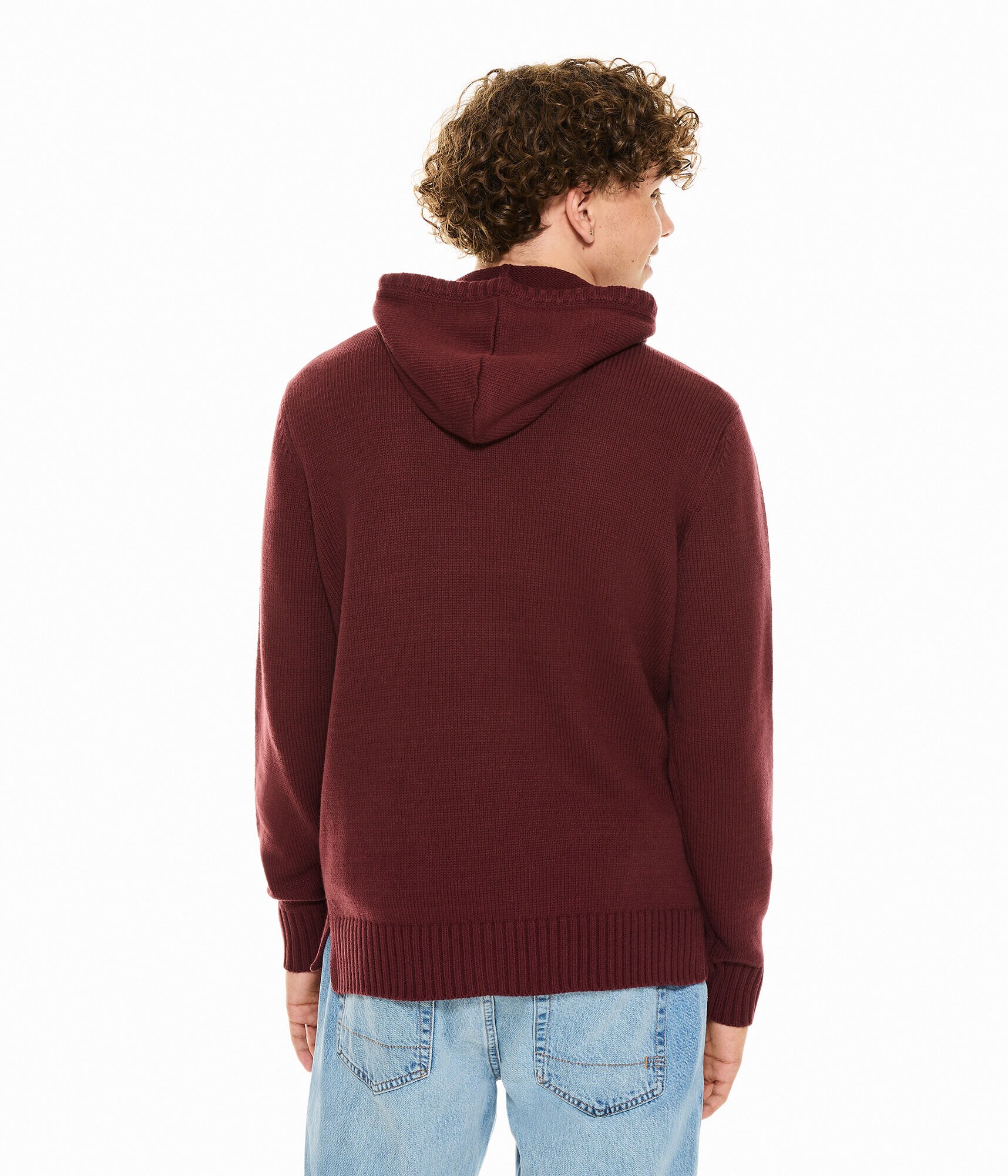 Solid Hooded Sweater