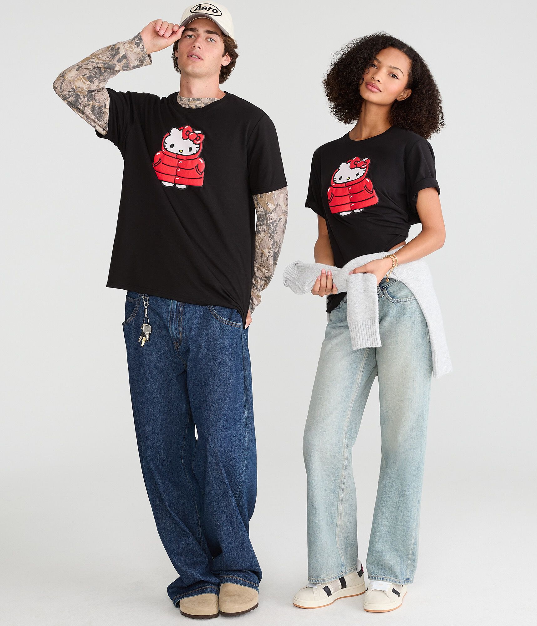 Hello Kitty | Aero Puffer Jacket Relaxed Graphic Tee