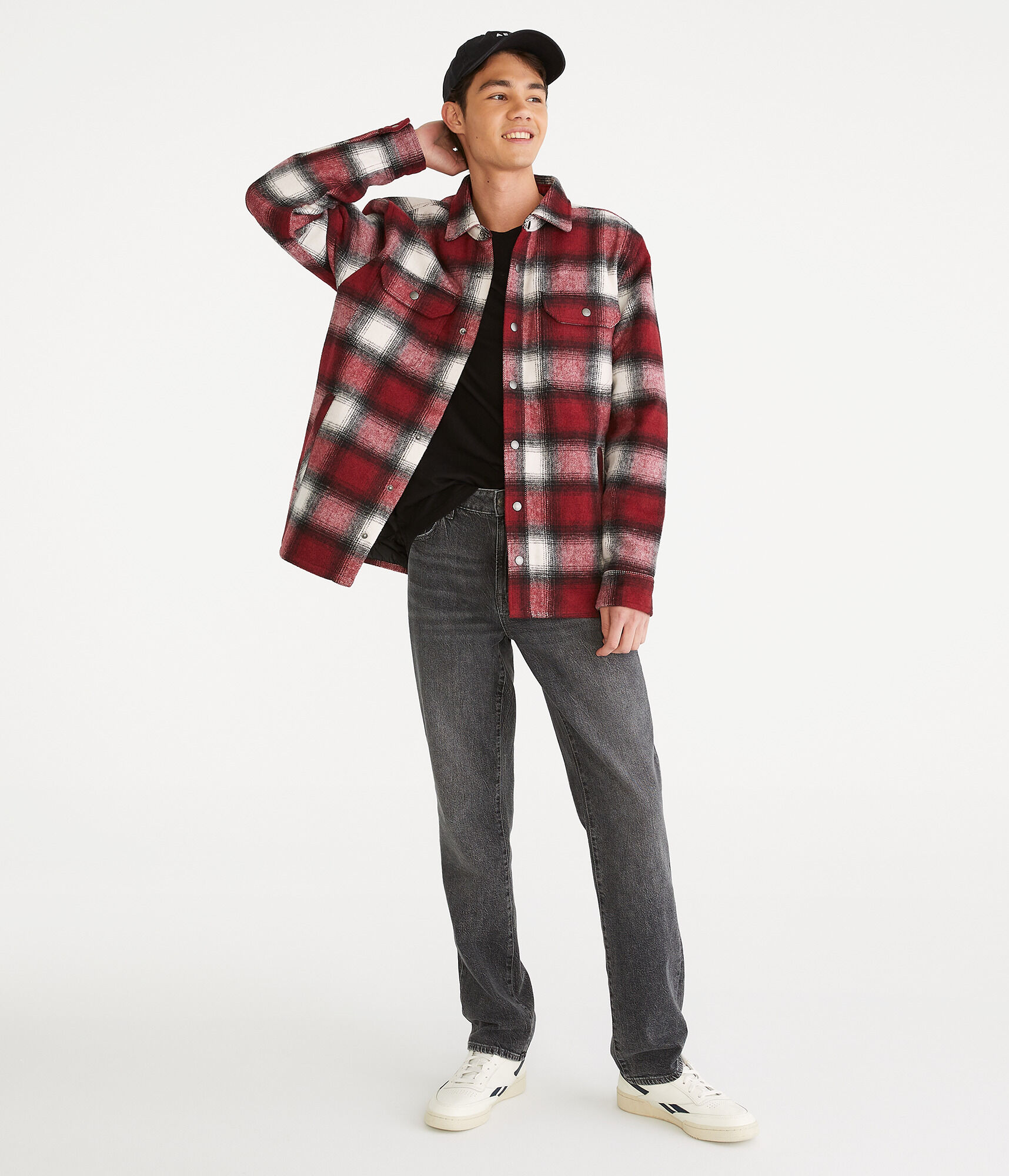 Brushed Plaid Flannel Shacket