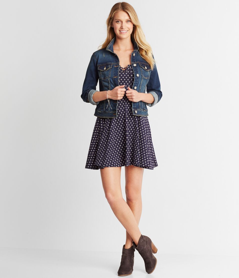 Seriously Stretchy Medium Wash Denim Jacket