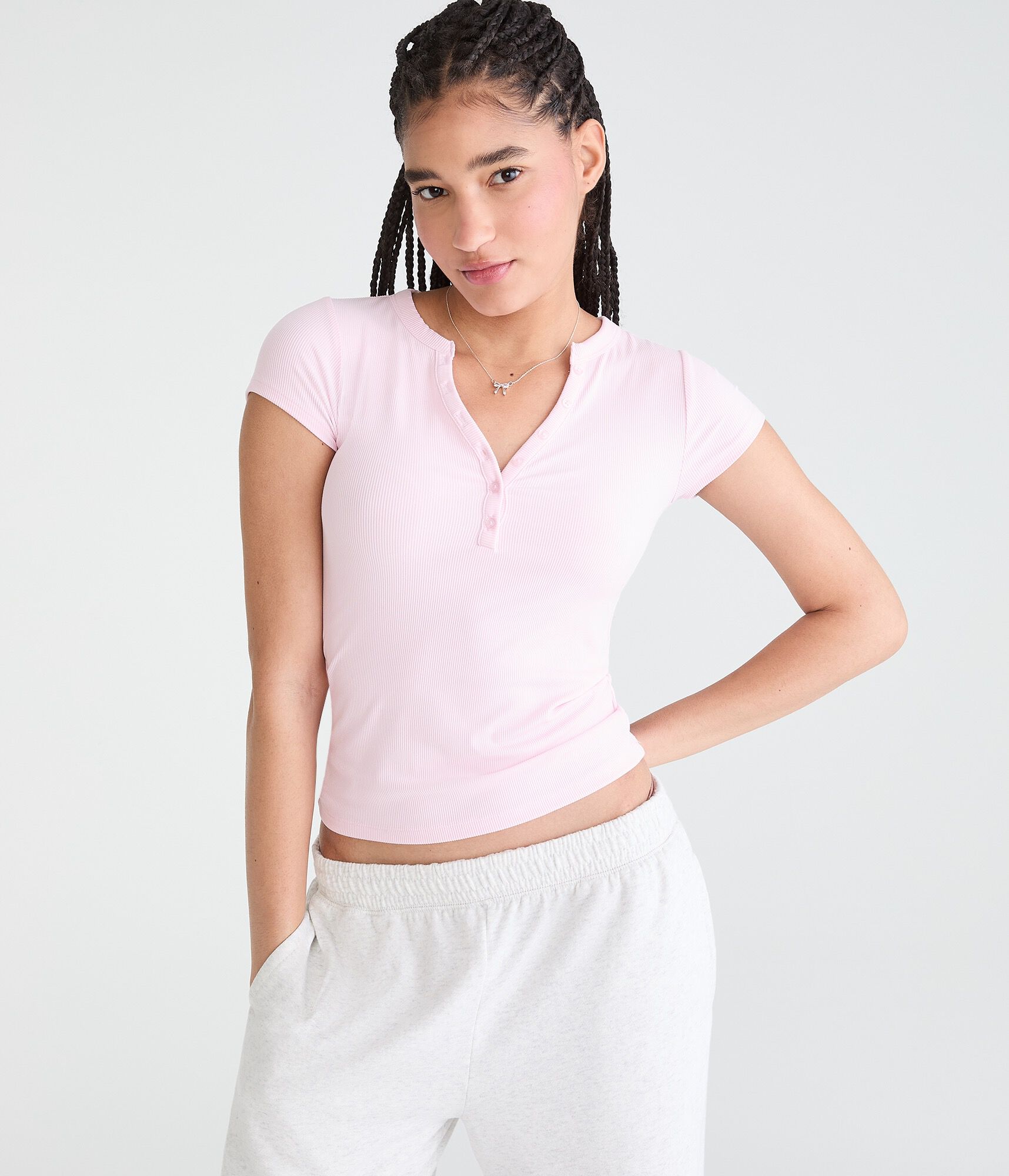 Buttery Soft V-Neck Henley