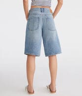 Low-Rise Super Baggy Bermuda Shorts