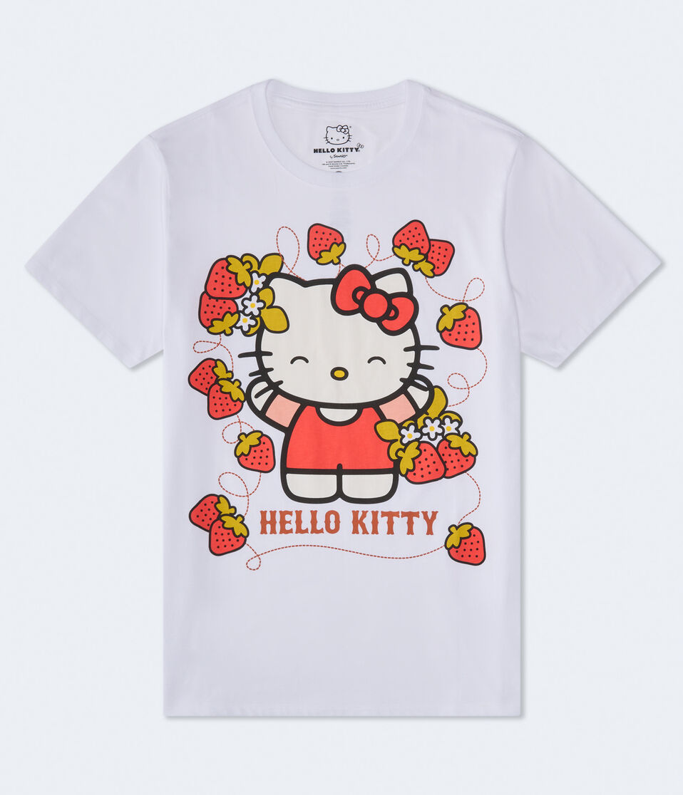 Hello Kitty Strawberries Oversized Graphic Tee