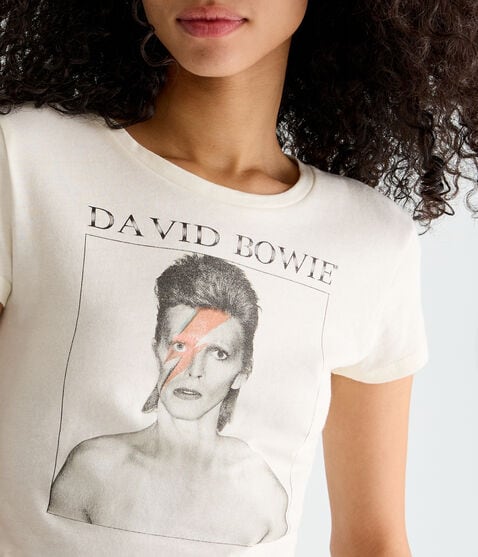 David Bowie Cropped Graphic Tee David Bowie Cropped Graphic Tee