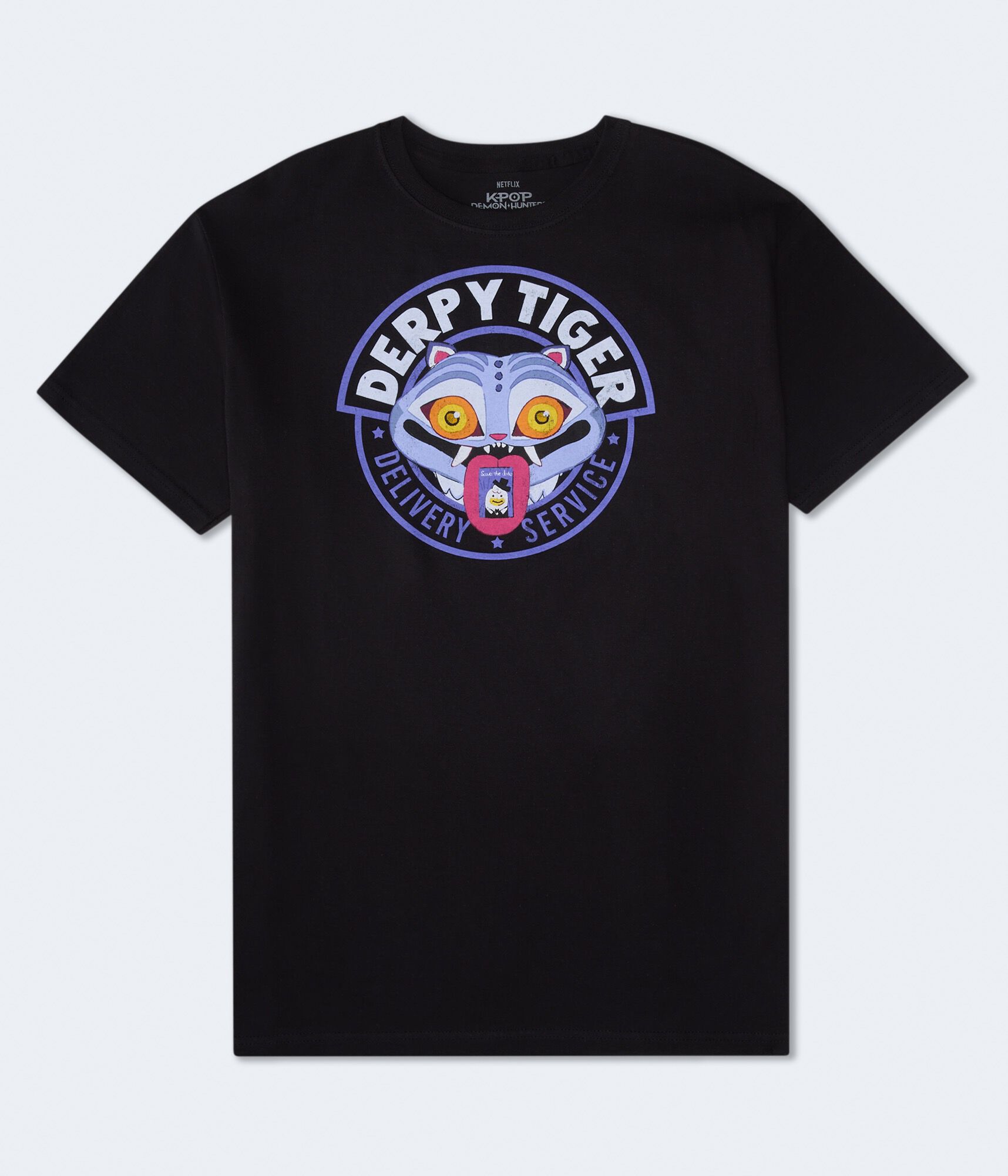 KPop Demon Hunters Derpy Tiger Relaxed Graphic Tee